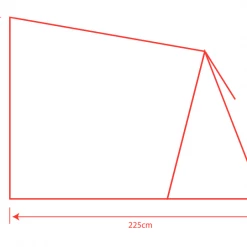 CARAVAN AWNINGS Outdoor Revolution Sportlight Steel Pole Annexe