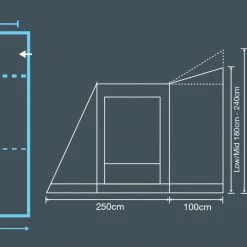 Outdoor Revolution Turismo Low Mid Line Drive Away Awning