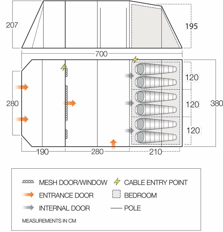 TENTSTENTS Vango Stargrove II 600XL Tent - 2022 Model