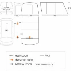 Vango Galli Low Poled Drive Away Awning